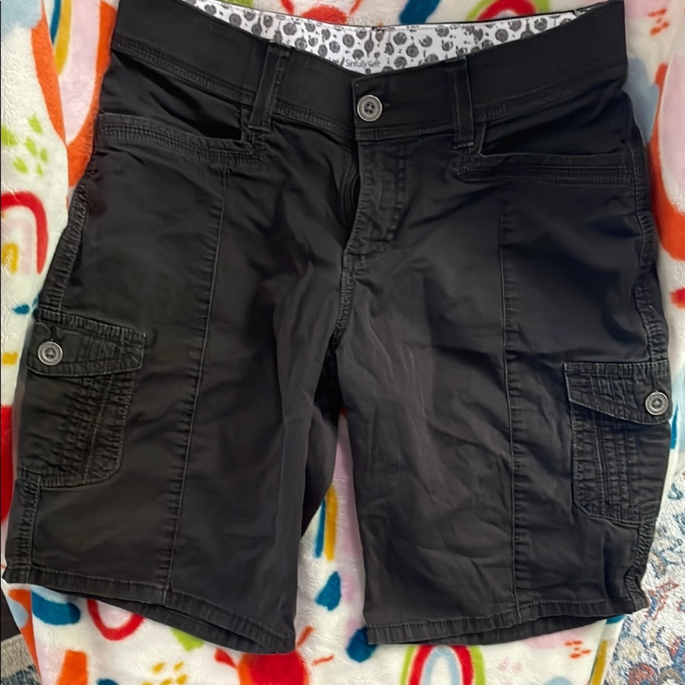 Lee Black Cargo Shorts